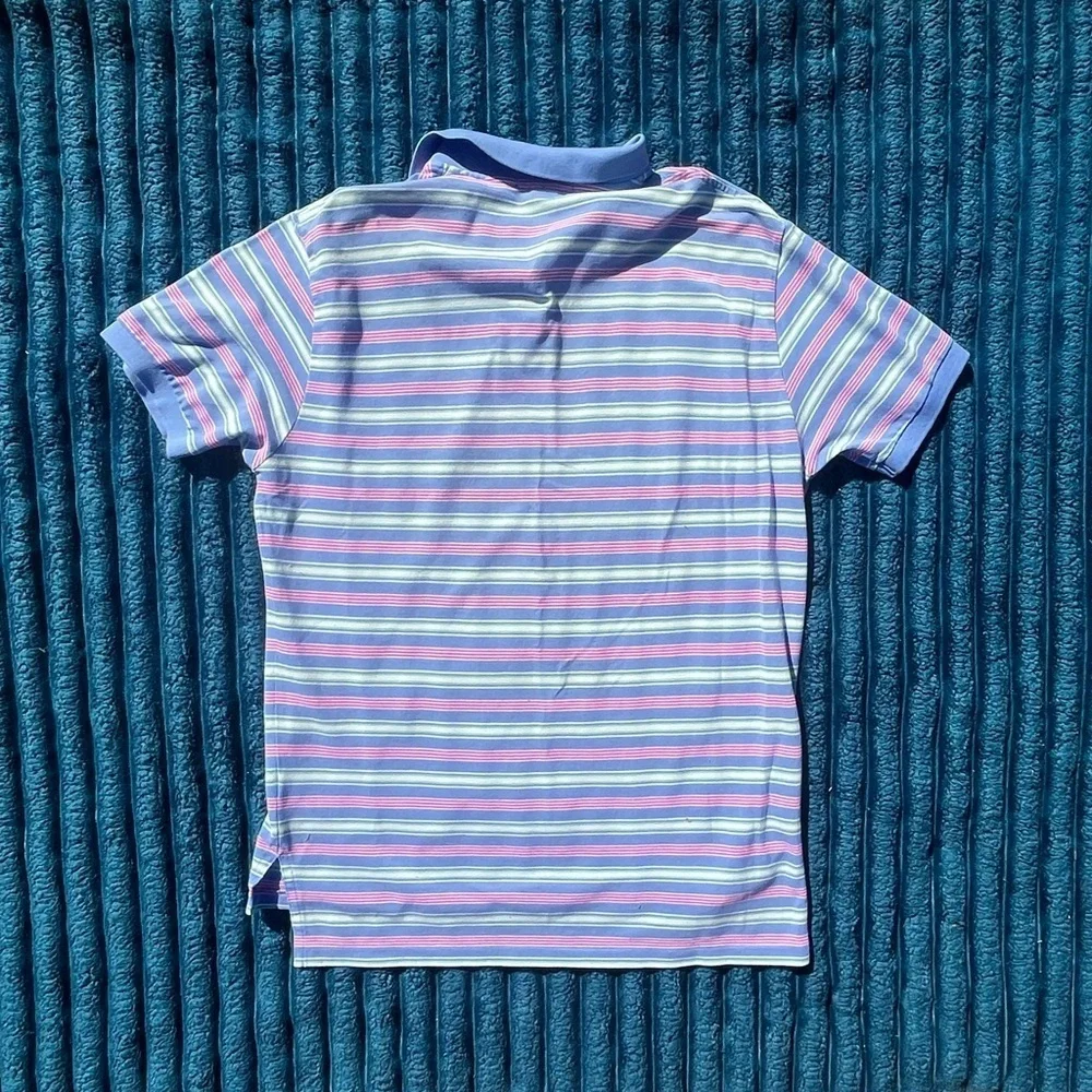 Ralph Lauren Blue Striped Polo Shirt